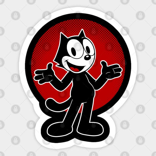 Classic Felix Standing Sticker by UrbanLifeApparel
